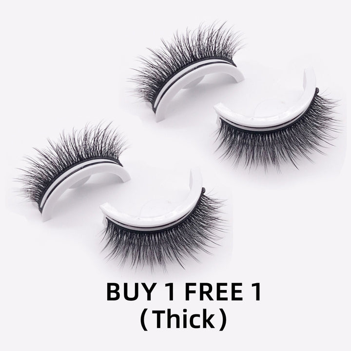Wiederverwendbare selbstklebende Wimpern für einen natürlich-schönen Augenaufschlag, ohne Kleber.