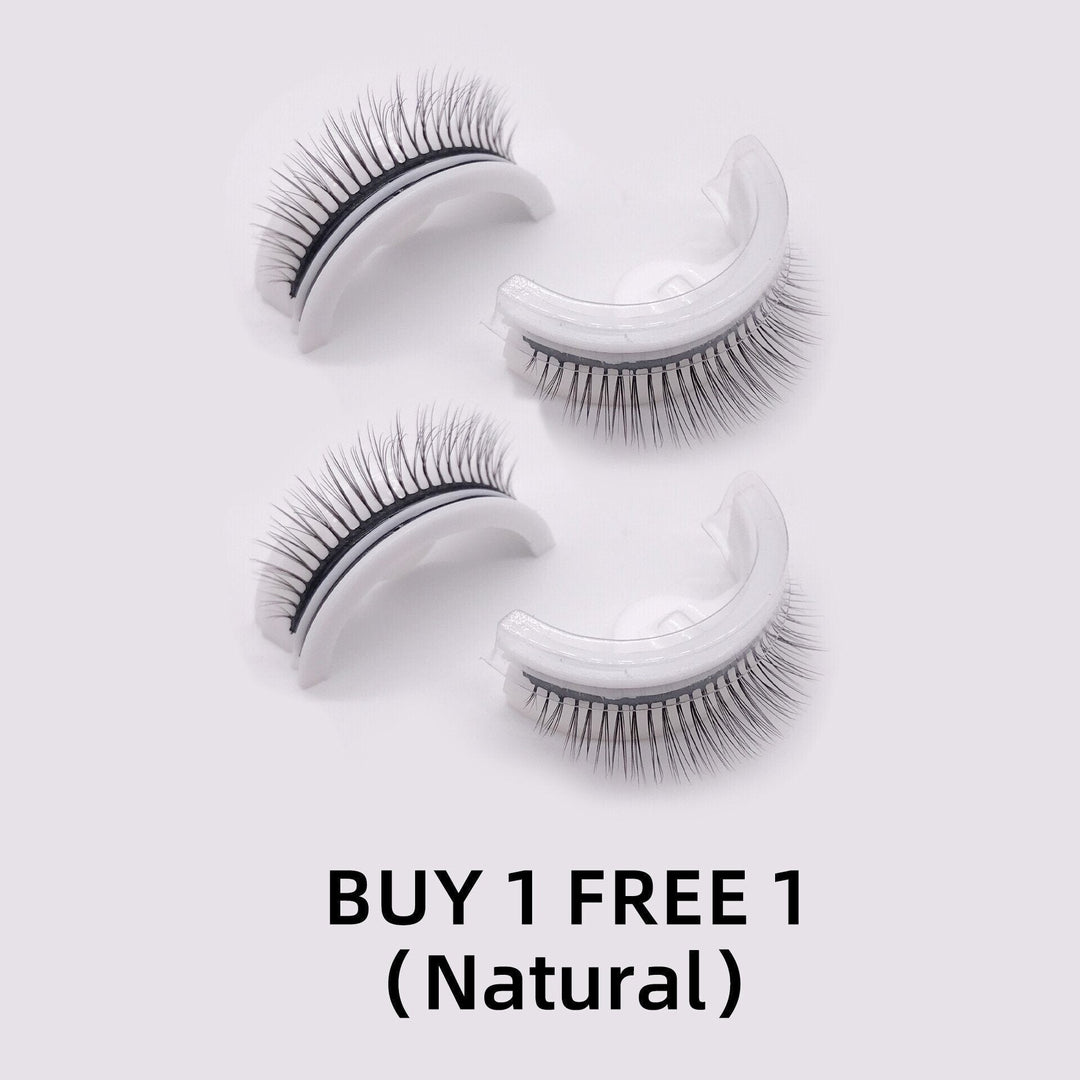 Lange, dicke selbstklebende Wimpern für Frauen, kleberfrei & perfekt für ein natürliches Augen-Make-up.