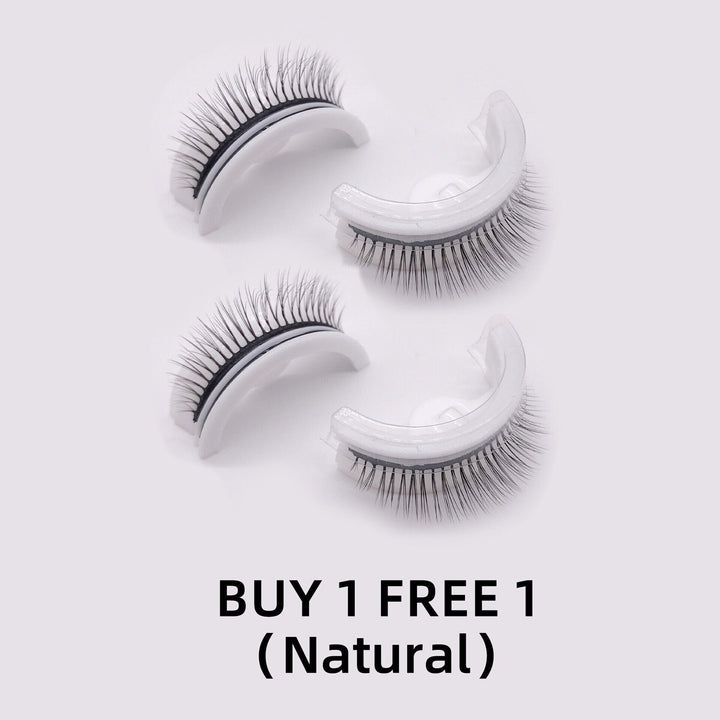 Lange, dicke selbstklebende Wimpern für Frauen, kleberfrei & perfekt für ein natürliches Augen-Make-up.