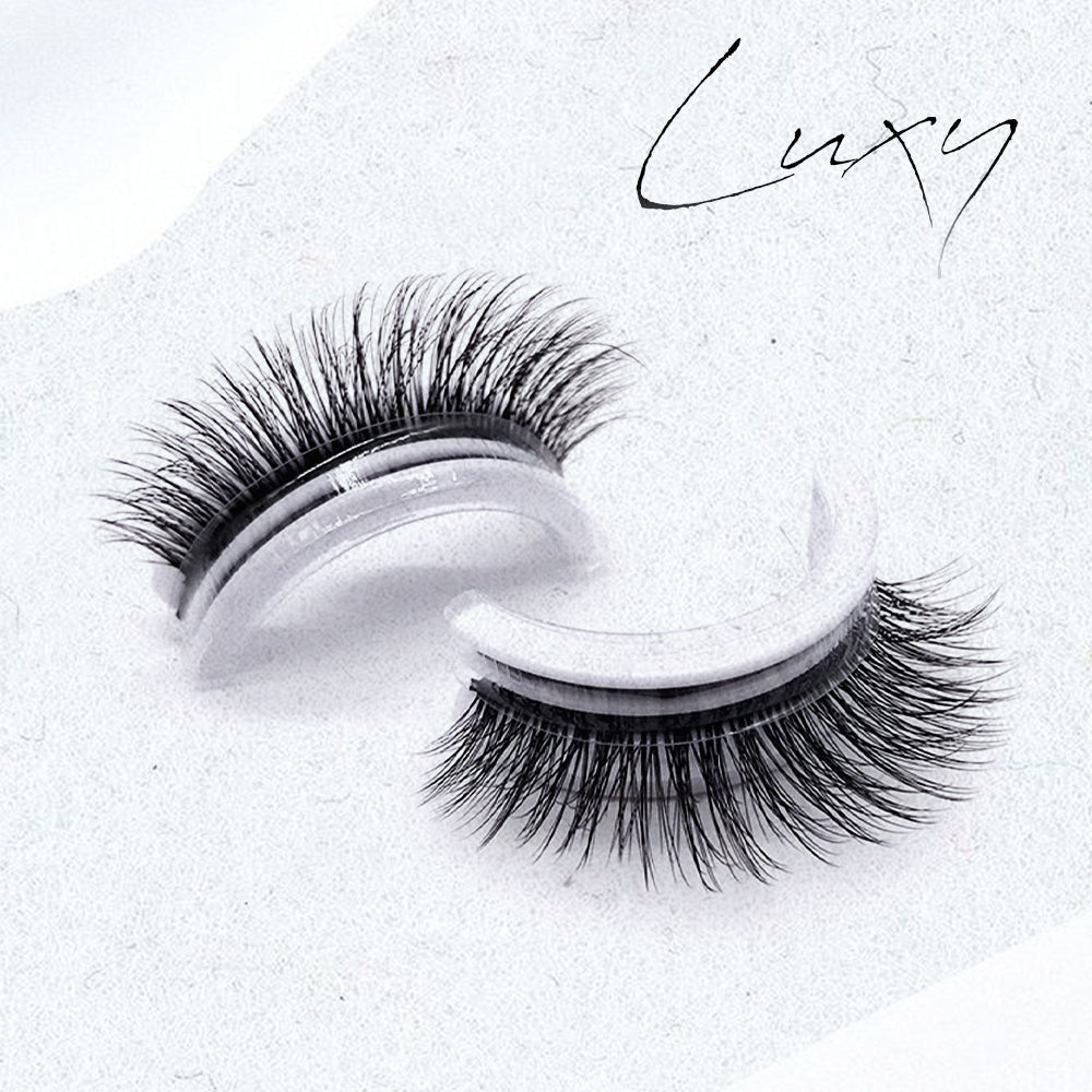 Selbstklebende Damen-Wimpern für natürlichen Look. Wiederverwendbar & wasserfest für perfektes Augen-Make-up.