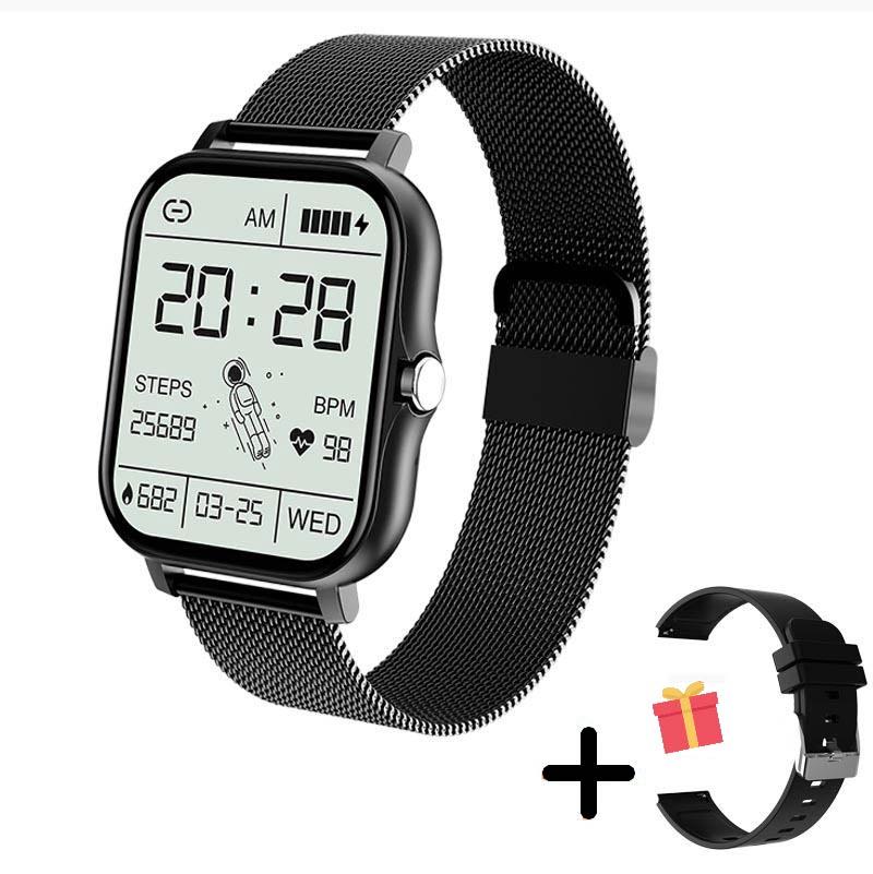 Stilvolle Damen Smartwatch mit schlankem Design, perfekte digitale Uhr als Geschenkidee.