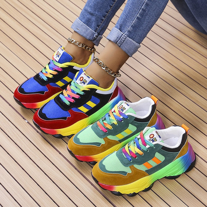 Damen Sneakers: atmungsaktiv, elastisch, bequem. Ideal für Alltag & Freizeit. Leichte Schnürschuhe mit sportlichem Look.