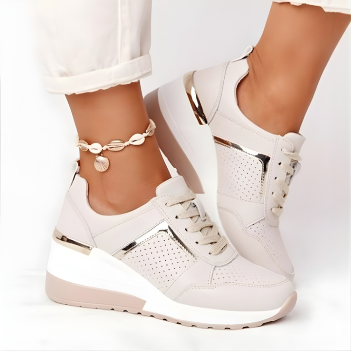 Damen Sneakers für den Alltag: Bequeme, atmungsaktive Freizeitschuhe mit rutschfester Sohle für optimalen Komfort.