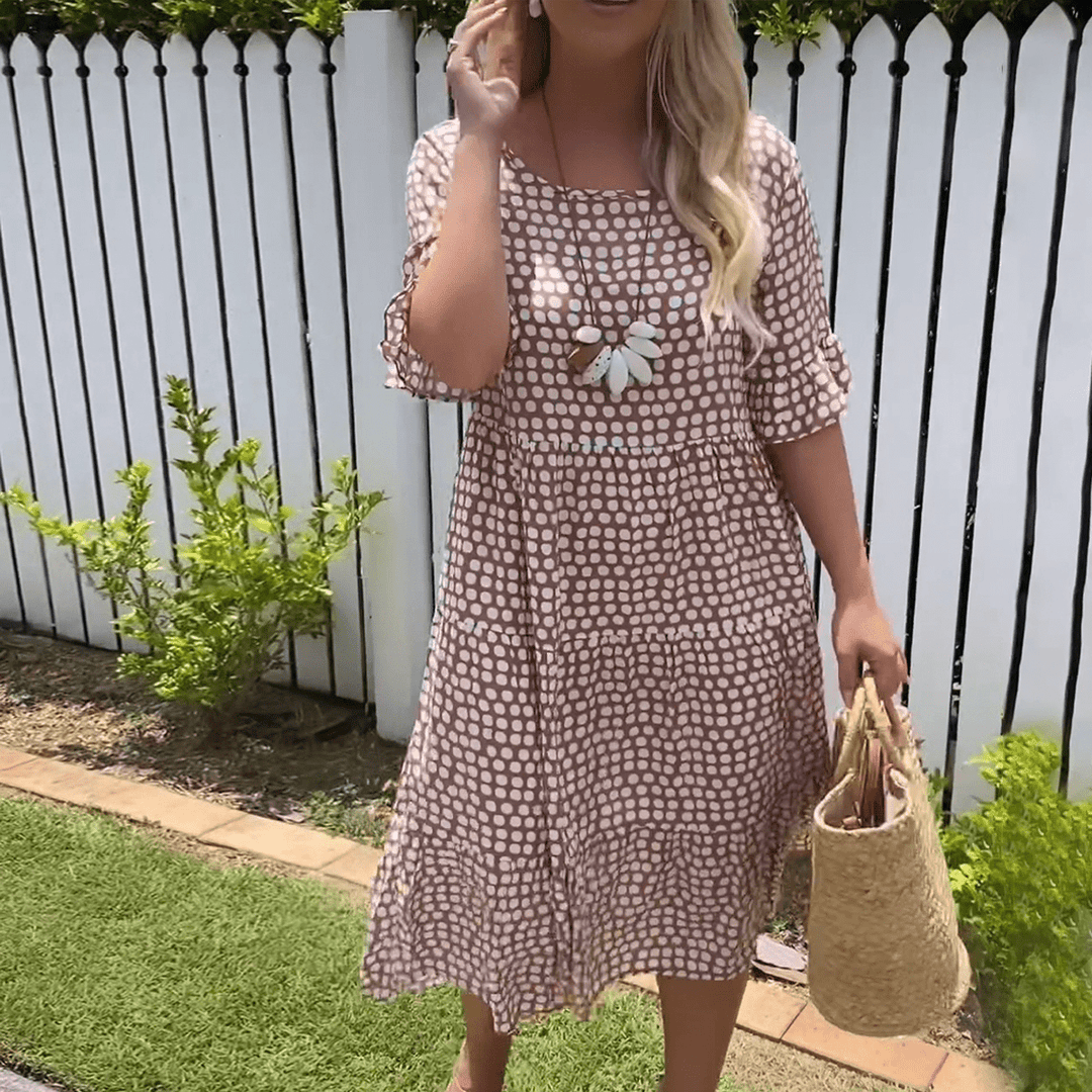 Damen Sommerkleid Zora, leicht & luftig für sonnige Tage. Ideal als Freizeit- oder Urlaubskleid.