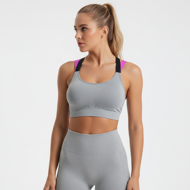 MotionLuxe nahtloses Sportbustier für Damen. Weiche, atmungsaktive Activewear für Fitness, Yoga und täglichen Komfort.