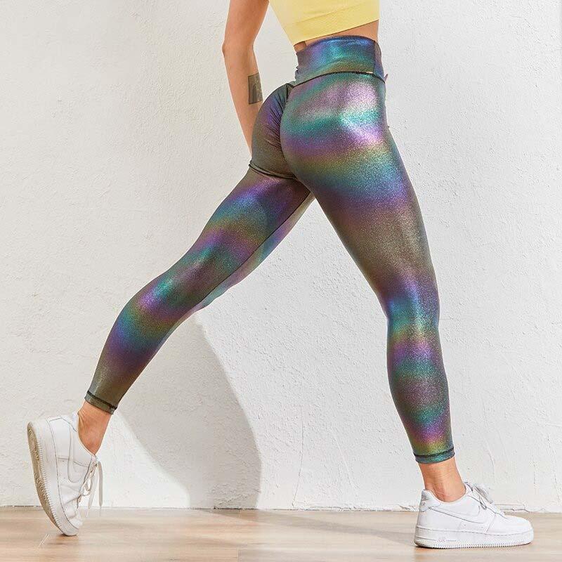 Stylische schwarze Damen Activewear Push-Up Leggings, ideal für Gym, Training & Yoga.