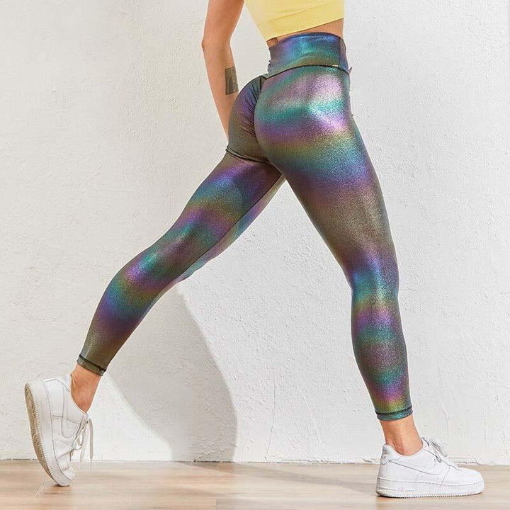 Stylische schwarze Damen Activewear Push-Up Leggings, ideal für Gym, Training & Yoga.