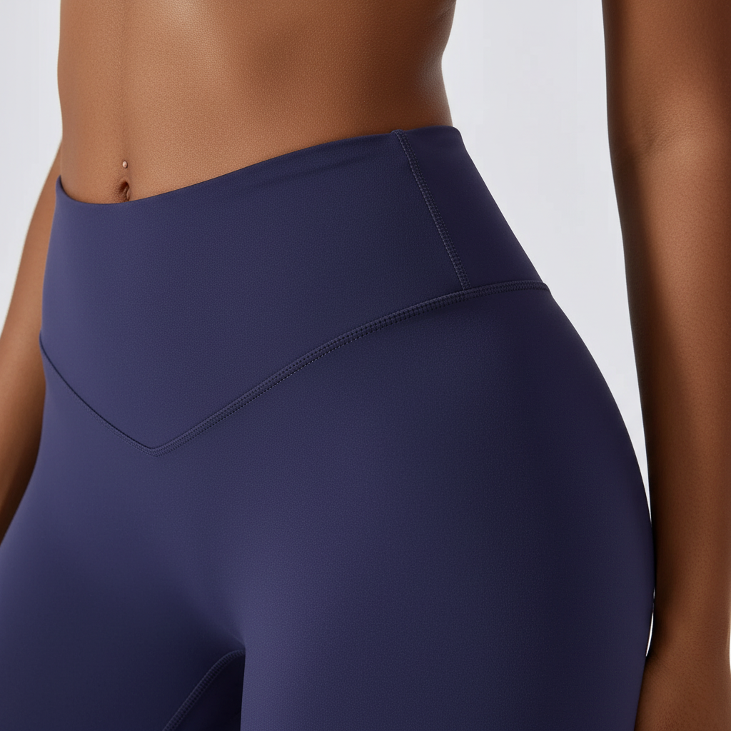 Stützender Sport-BH des Damen Sportsets eng anliegend, perfekt für Workout & Training. Atmungsaktive Fitnessbekleidung.