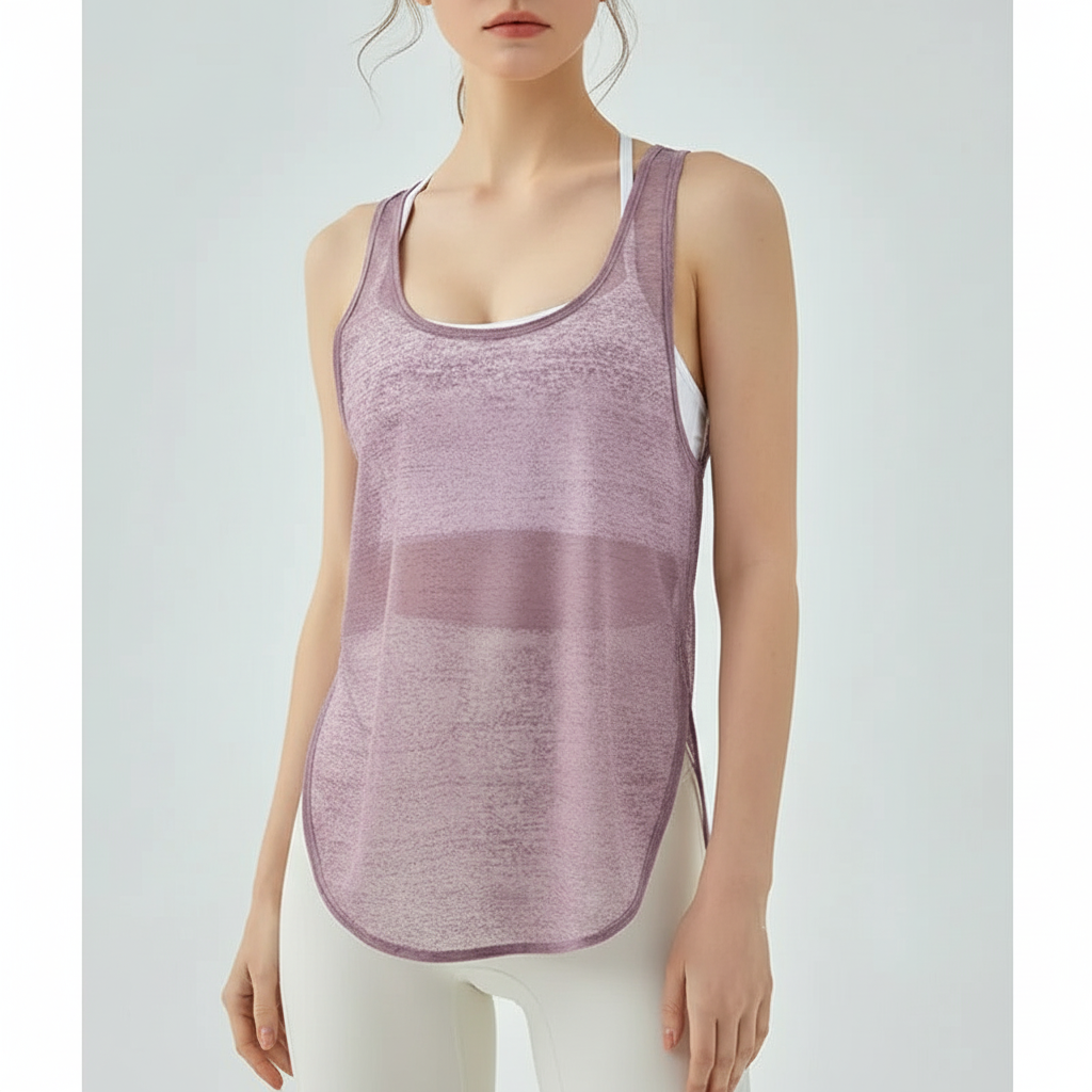 Modernes AirMove Damen Sporttop mit atmungsaktiven Mesh-Einsätzen, leicht & bequem für dein Workout und Training.