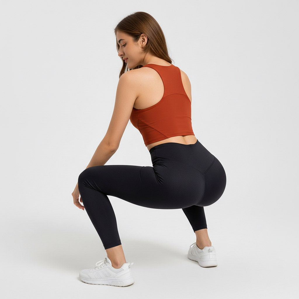 Atmungsaktives Damen Racerback Sporttop Shirley für Yoga, Fitness und Activewear.