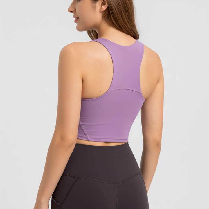 Atmungsaktives Damen Sporttop Shirley, stützend und mit Pads, perfekt für jede Aktivität.