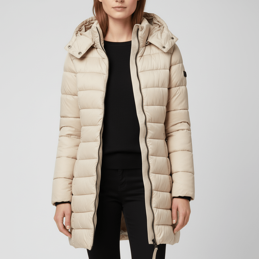 Gesteppte Damen Jacke Alexia: Elegant, warm & figurbetont, vielseitiger Kälteschutz für kalte Tage.