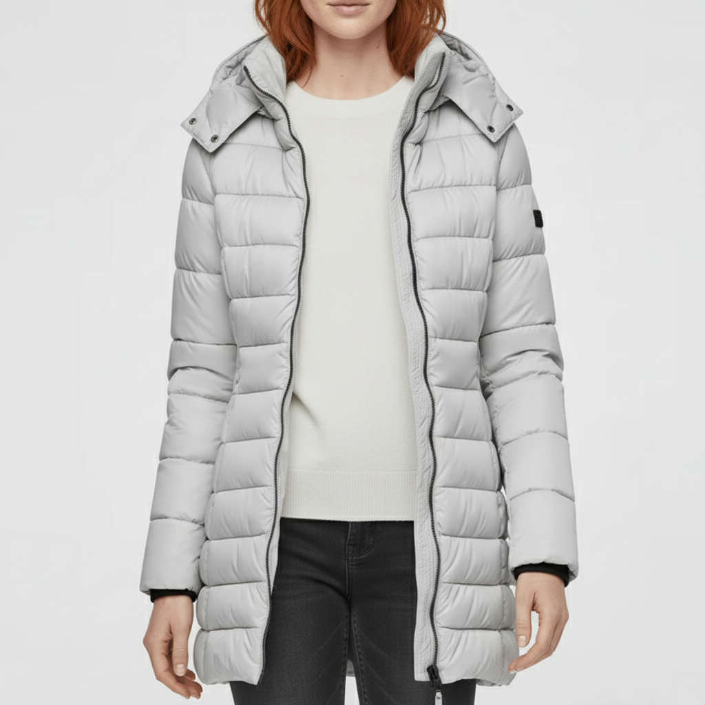 Winter Steppparka Alexia: Kuschelig warmer und figurbetonter Damenparka, optimal für Stadt & Land.