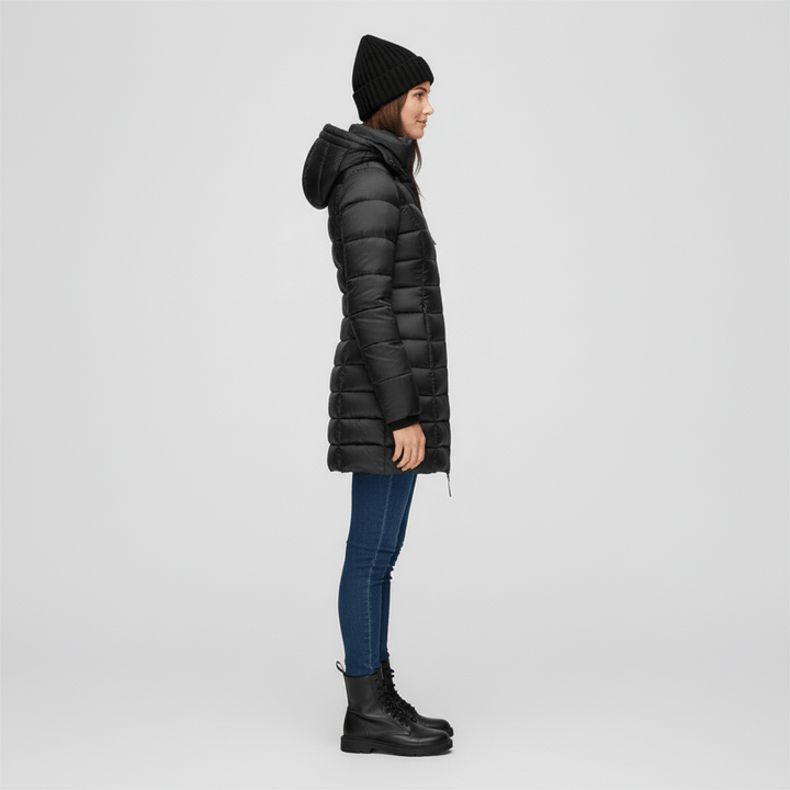 Herbst Steppjacke Alexia: Figurbetonter Parka für Damen, modern & funktional bei kühlem Wetter.