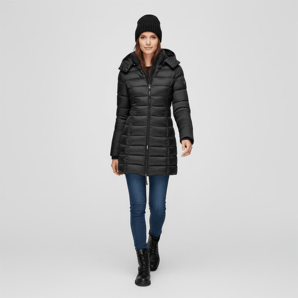 Alltagsparka Alexia: Elegante Damen Steppjacke, warm & schützend vor Kälte, für Herbst & Winter.