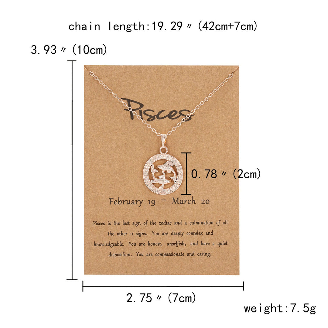 Exklusive Damen Halskette Roségold, Sternzeichen Anhänger mit Zirkonia, ideales Geschenk für sie.