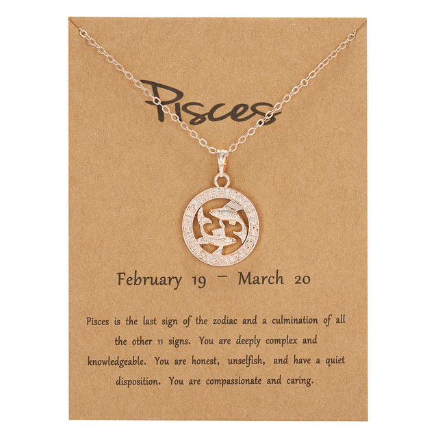 Stylische Roségold Sternzeichen Kette mit Zirkonia, ein besonderes Modeaccessoire für Frauen.
