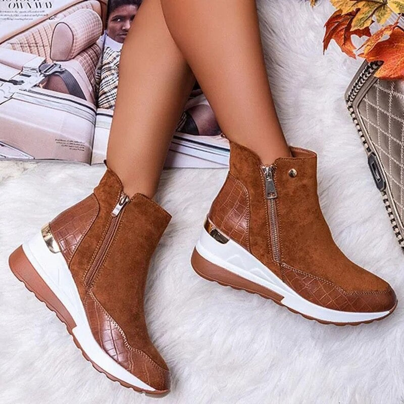 Damen Stiefeletten: Bequeme, wasserdichte Stiefeletten für Damen, ideal für Herbst & Winter.