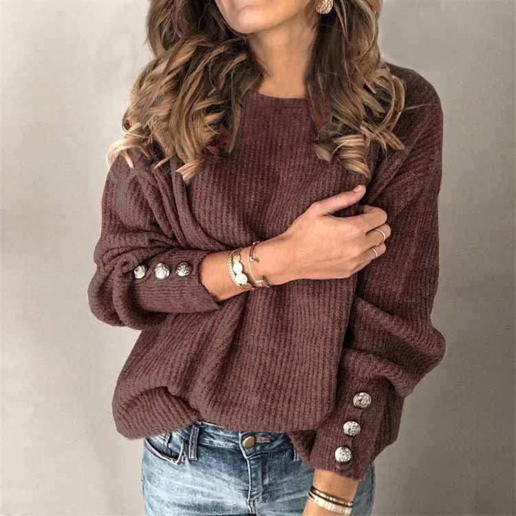 Stilvoller Damen Strickpullover, locker fallend. Der "Alexandra" Pullover für Komfort und Eleganz im Frühling.