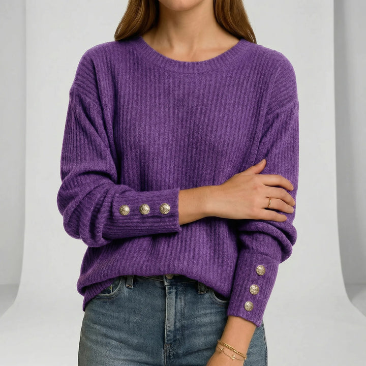 Zeitloser Damen Strickpullover, relaxed fit, Rundhals, perfekt kombinierbar für jeden Anlass.