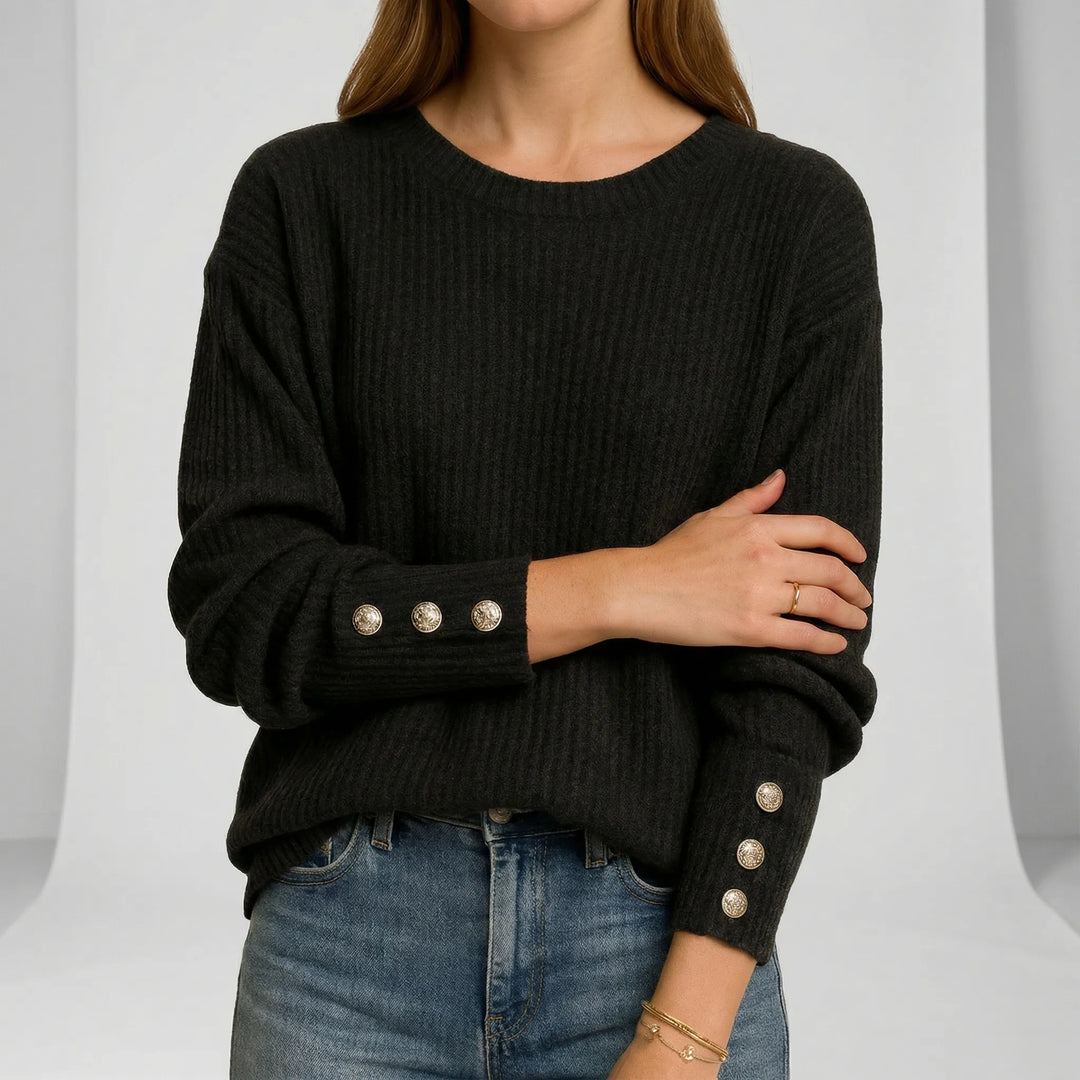 Bequemer Damen Strickpullover in lockerer Passform, ideal für stilvolle Herbst-Outfits.