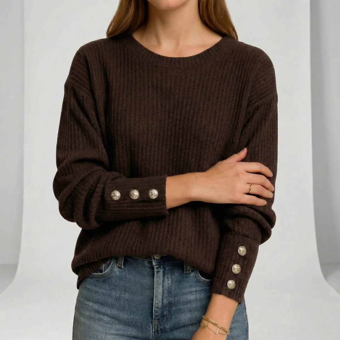 Lockerer Damen Strickpullover, bequem und stilvoll, ein Must-have für Ihre Garderobe.