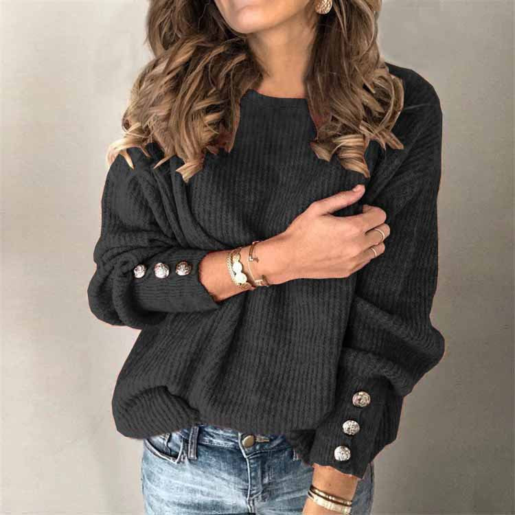Eleganter Damen Strickpullover mit lockerer Passform, gemütlich & stilvoll für den Alltag. Ideal für Frühling/Herbst.