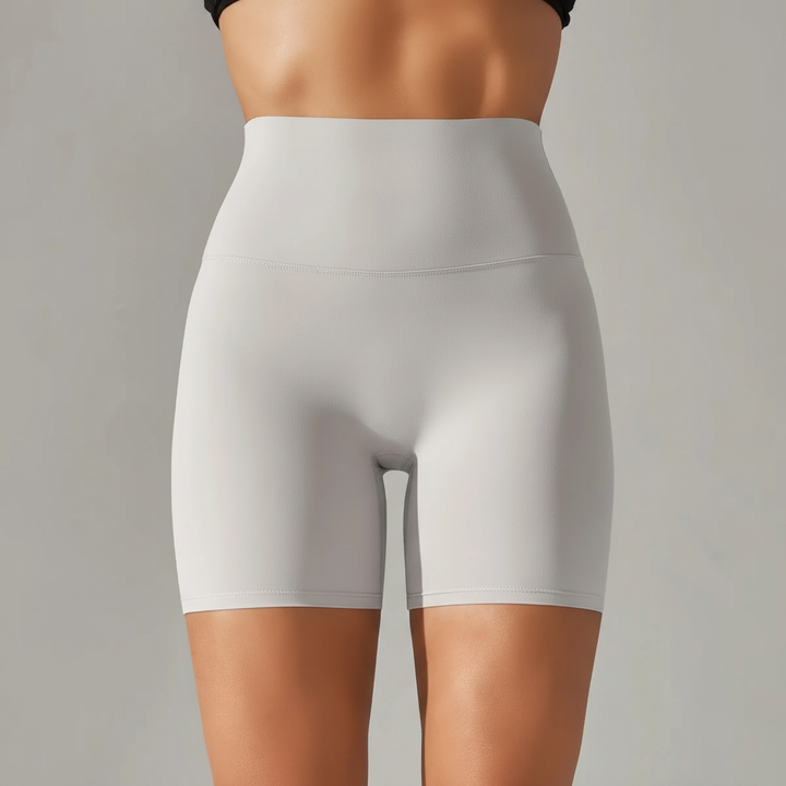 Elegante Damen High Waist Shorts SquatSilk für Sport und Activewear, vielseitig und kniebeugenfest.