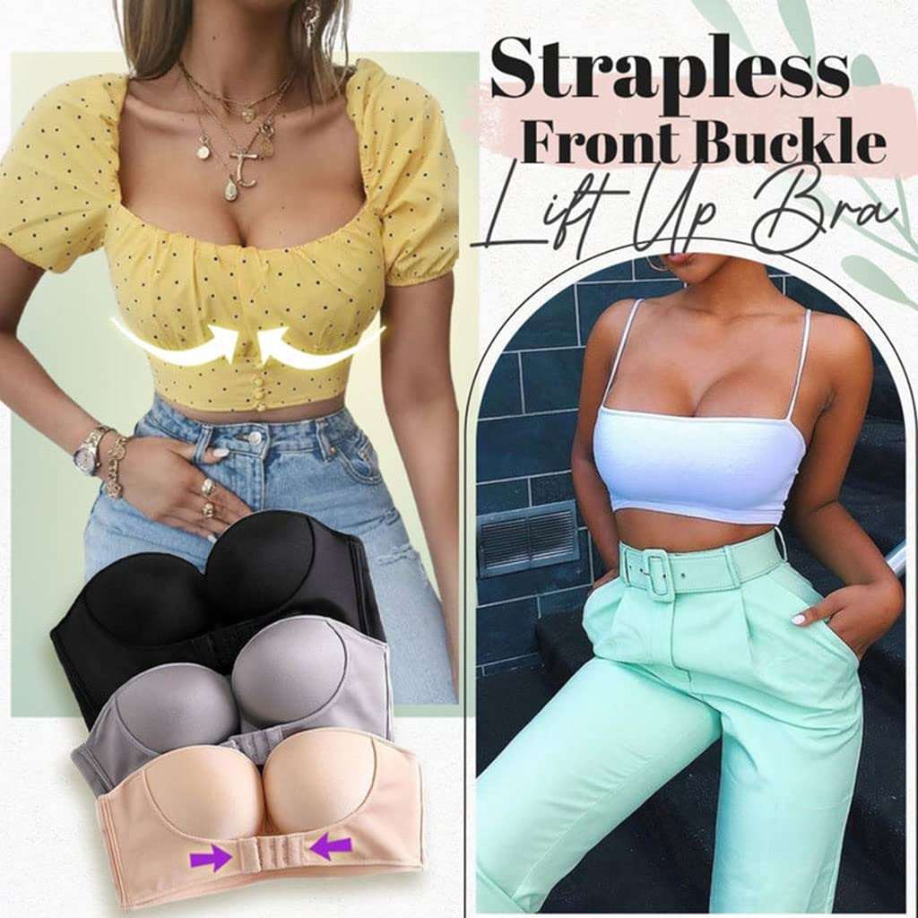 Damen Push-up BH ohne Träger mit starkem Halt für eine tolle Silhouette. Komfortabel, bügelfrei im praktischen 2er Set.