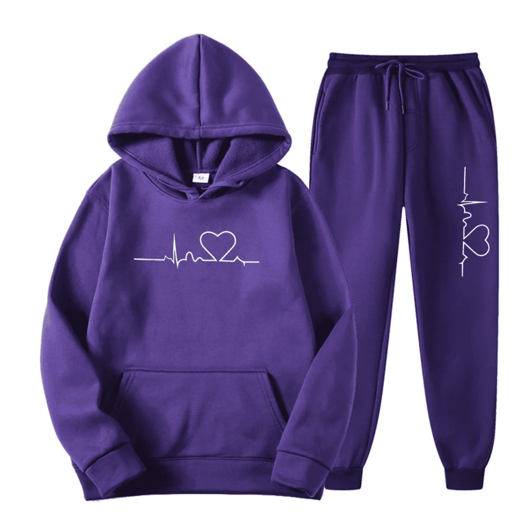 Modischer Damen Jogginganzug: Ganzjährig tragbar, ideal für Loungewear, Sport & einen lässigen Casual Look.