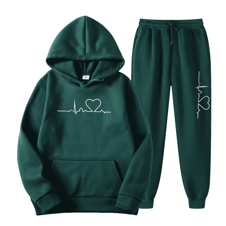 Moderner Damen Trainingsanzug: Ein Must-have für einen stilvollen Casual Look. Bequem und ganzjährig tragbar.
