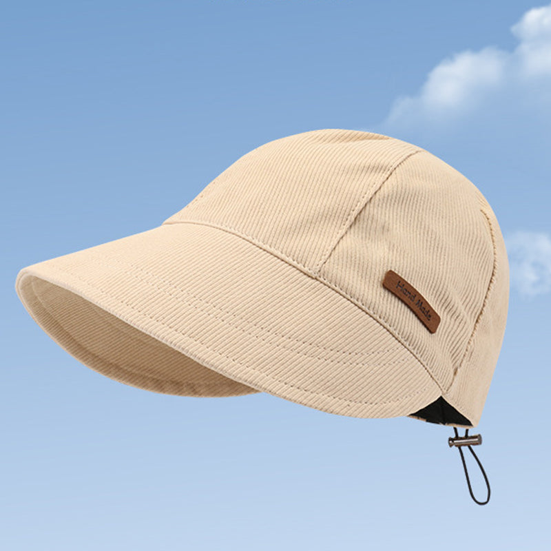 Khaki Damen Sonnenhut, UV-Schutz, faltbarer Reisehut, atmungsaktiv, stylische Kopfbedeckung für Outdoor-Aktivitäten.