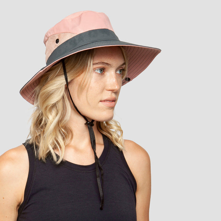 Eleganter faltbarer Damen Sommerhut mit UV-Schutz, ideal für Outdoor-Aktivitäten & Urlaub.