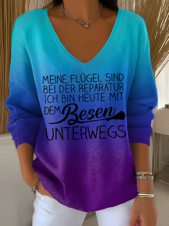 Stilvolles Damen Shirt mit V-Ausschnitt, ideal für Frühling und Sommer. Ein modisches Alltagsshirt, das Komfort bietet.