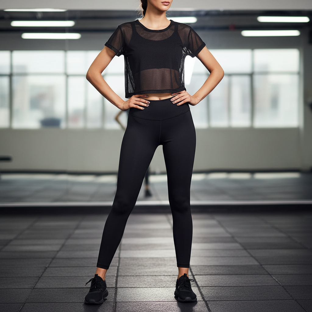 Damen VentriMove Kurzarm Mesh Trainingsshirt, atmungsaktiv & schnelltrocknend, ideal für Fitness & Workout.