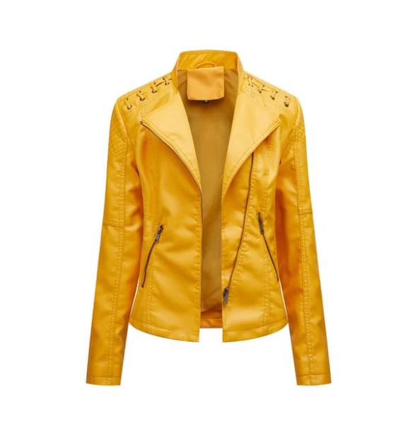 Damen Freizeitjacke Vintage Inspired Elizabeth, figurbetont, mit Stehkragen und Reißverschluss.