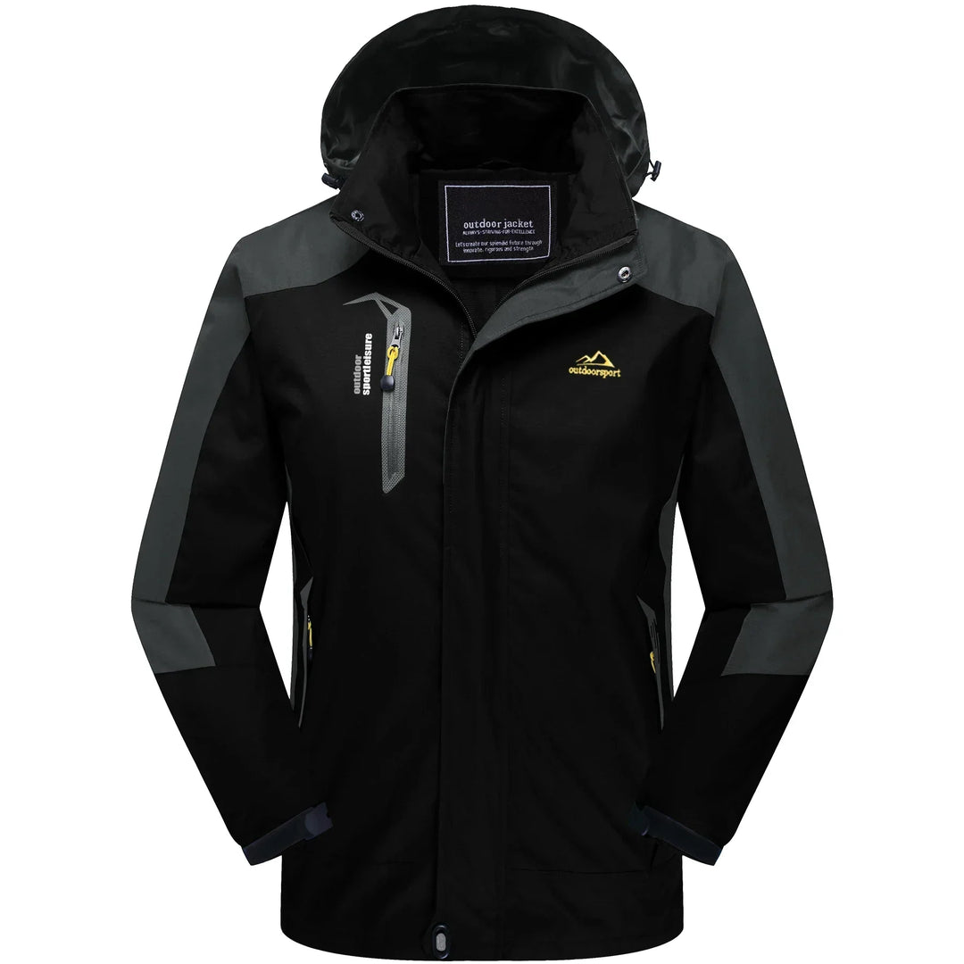 Wetterfeste Damen Wanderjacke mit Kapuze, atmungsaktiv für Komfort bei jedem Wetter.