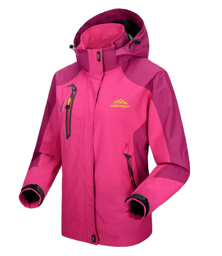 Leichte Damen Outdoorjacke, wasserdicht, ideal als Regenjacke & Windbreaker.