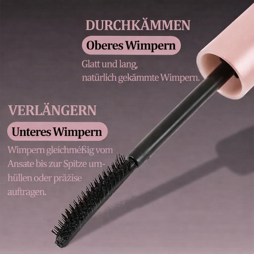 Damenauge mit langen, voluminösen Wimpern dank wasserfester Mascara. Für dramatische Definition und Schönheit.