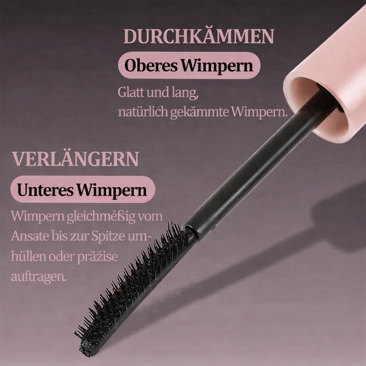 Damenauge mit langen, voluminösen Wimpern dank wasserfester Mascara. Für dramatische Definition und Schönheit.