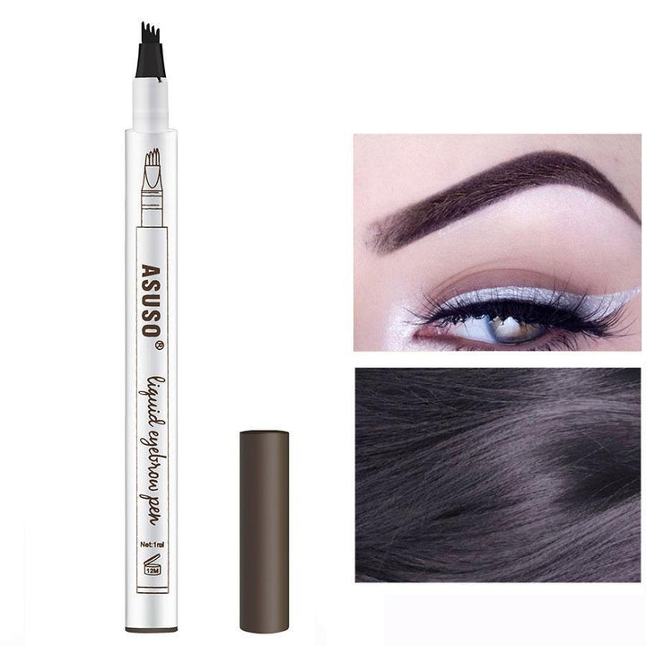Wasserfester Brauenfüller für Damen, Microblading-Effekt für natürlich aussehende Brauen.