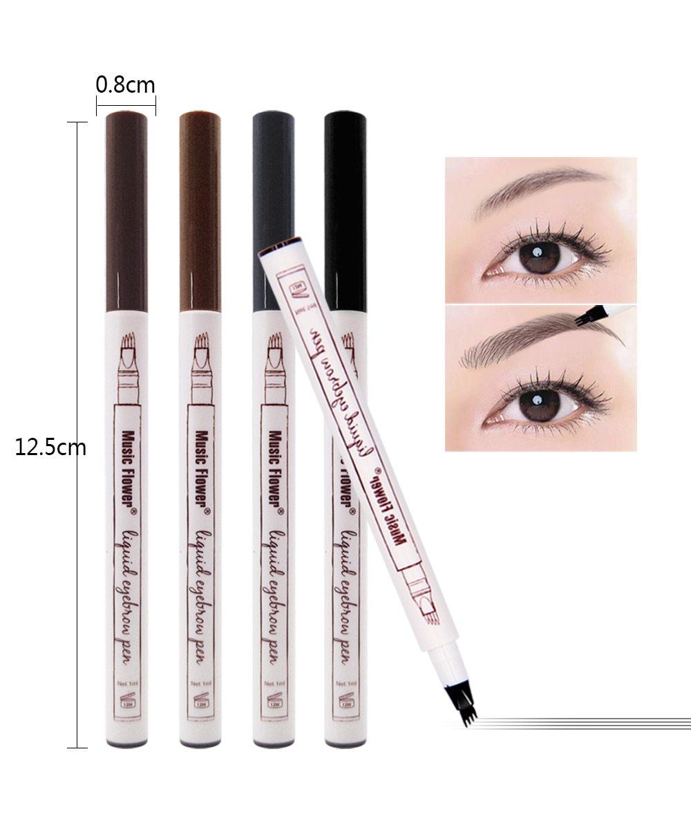 Schminkstift für Damen: wasserfest, Microblading-Effekt, perfekt für volle Augenbrauen.