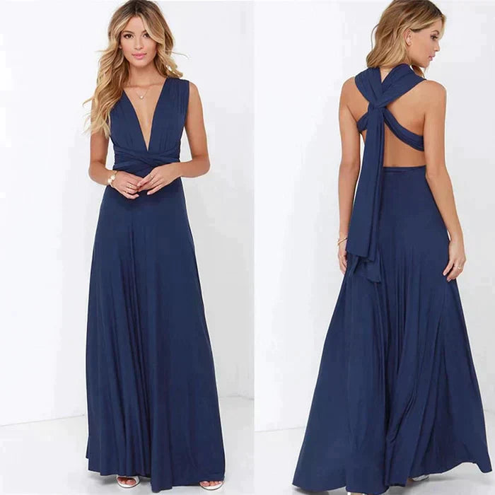 Bequemes, anpassbares Wickelkleid Denise. Das elastische Material sorgt für perfekte Passform und Komfort.
