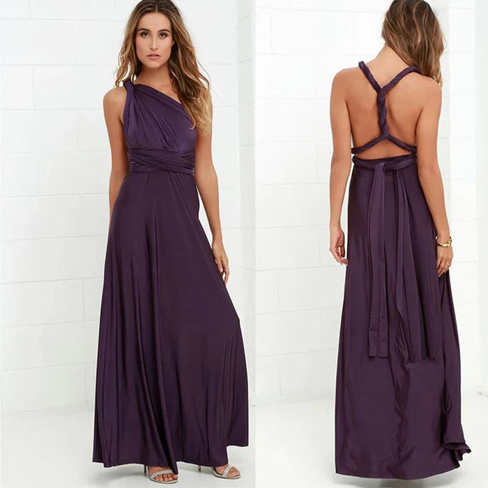 Stylisches Partykleid Denise. Das Multifunktionskleid passt sich jedem Anlass an und ist immer ein Hingucker.