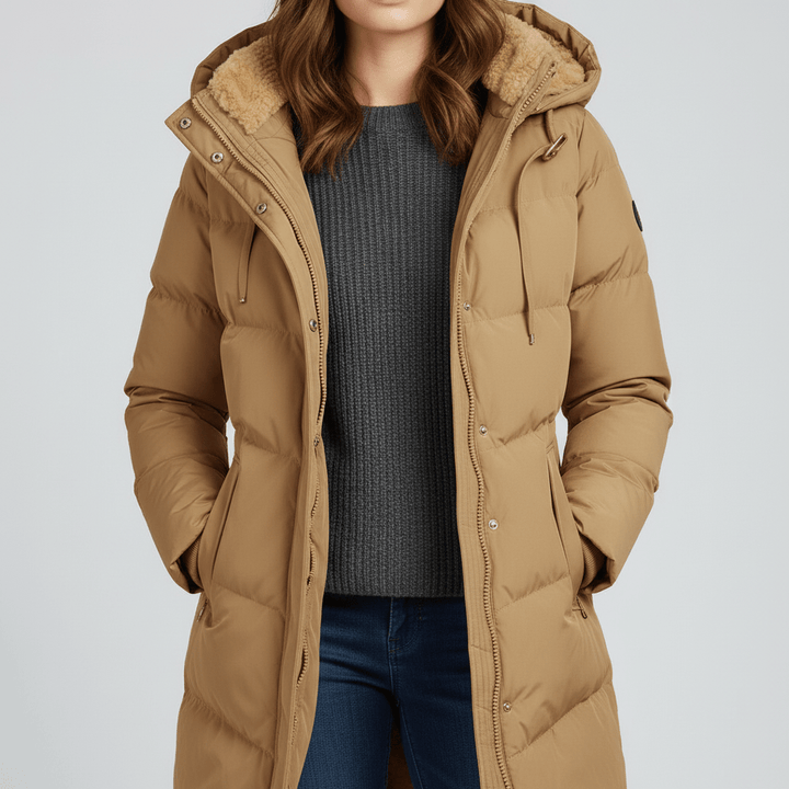 Hochwertiger Damen Winterparka mit Kapuze. Zuverlässige Winterjacke für maximalen Schutz vor Wind und Kälte.