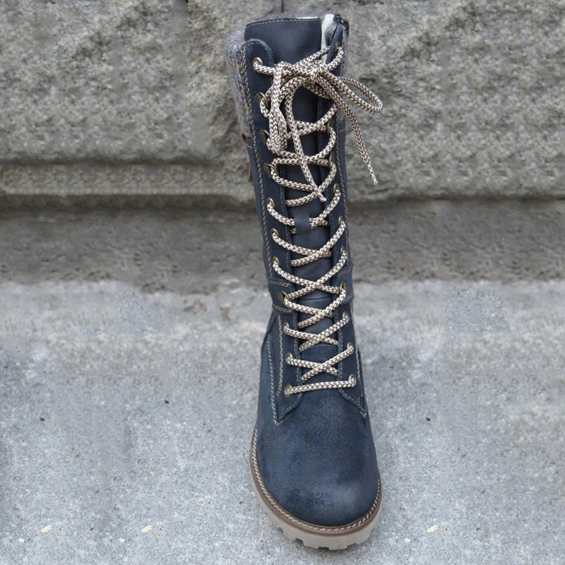 Damen Winterstiefel Nora: warm, rutschfest & stilvoll. Hohe elegante Winterschuhe für Komfort im Alltag.