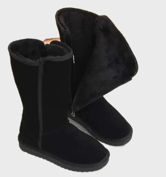 Damen Winterstiefel Sofia in Braun, warm, stilvoll & wasserdicht für Schnee und Kälte. Perfekte Wintermode.