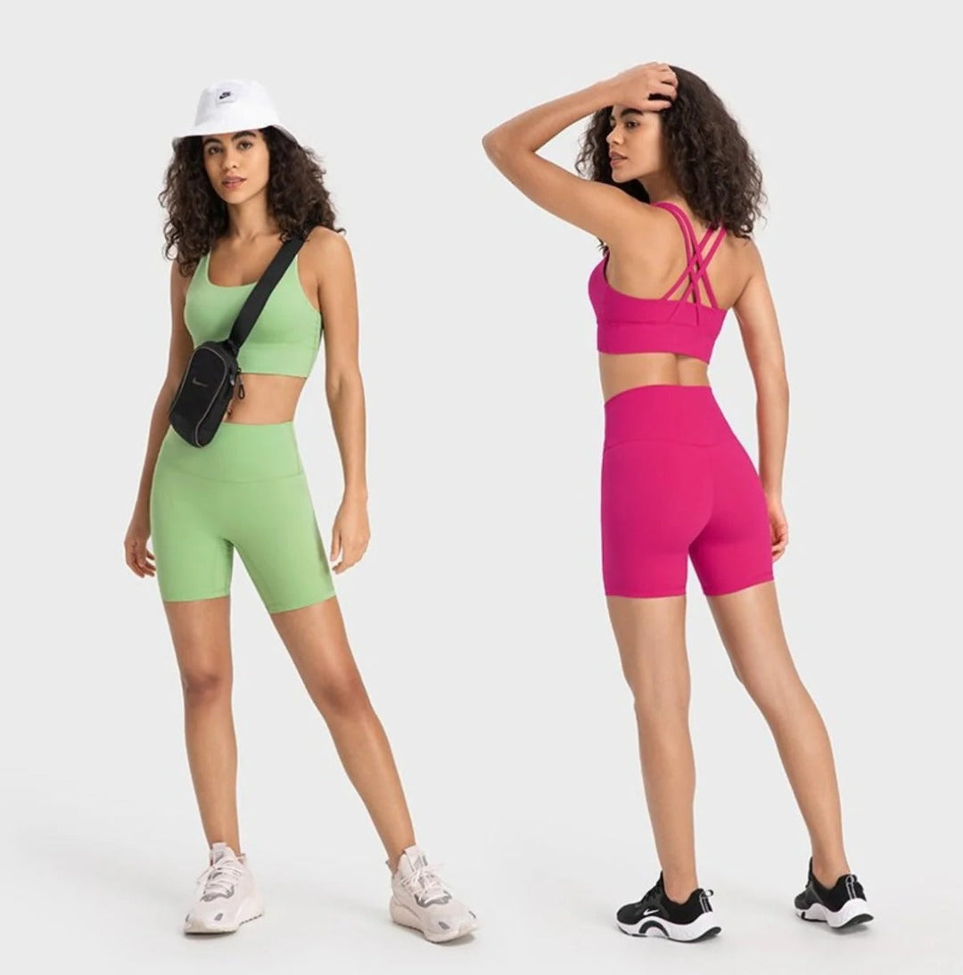 Bequemer Damen Fitness-BH, nahtlos & schnelltrocknend, ideal für Yoga & Sport.
