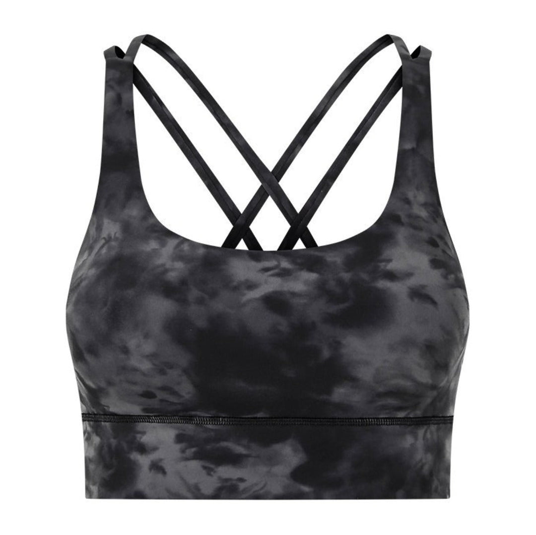 Atmungsaktiver Damen Fitness-BH, schnelltrocknend, nahtlos, ideal für Yoga.