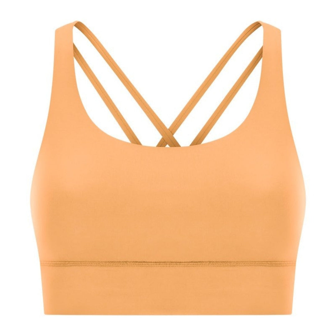 Atmungsaktiver Damen Fitness-BH, stahlfrei, nahtlos, ideal für Frühling/Sommer Sport.